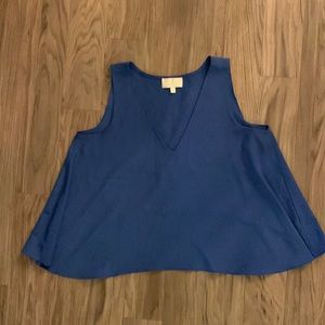 Alexis blue tank blouse size L